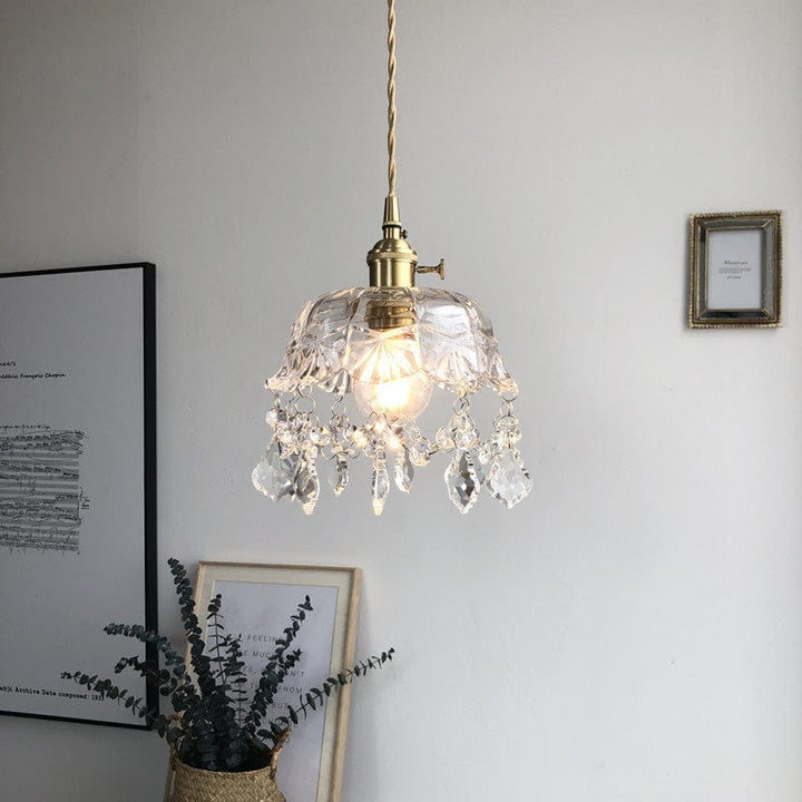 Minimalistisk Retro Krystall Glass Pendellampe Skanto