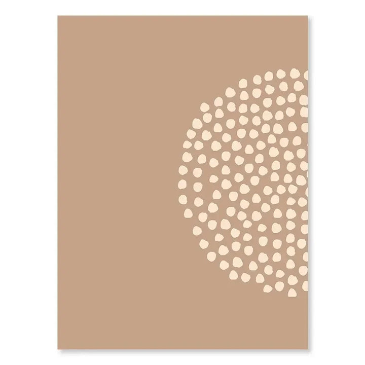 Minimalistisk abstrakt geometrisk månefaser linjekunst veggkunst fine art lerrettrykk bilder for moderne leilighet stue nordisk interiør | Skanto