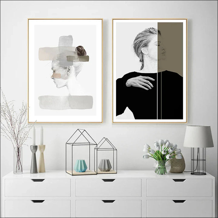 Minimalistisk design-trender galleri veggkunst fine art lerrettrykk nordiske bilder for stue soverom skandinavisk interiør | Skanto