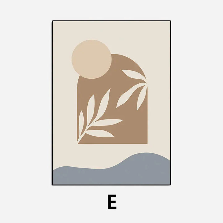 Minimalistisk naturlig stilleben veggkunst Fine Art lerretsutskrifter nøytrale farger nordiske bilder for stue spisestue soverom kunst dekor | Skanto