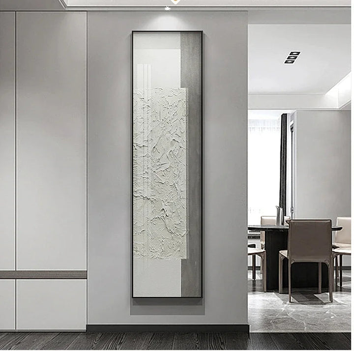 Minimalist Urban Abstract Wall Art Fine Art Canvas Prints Tall Vertical Pictures for Entry Foyer Living Room Home Office Decor | Skanto
