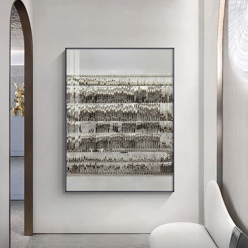 Minimalistisk urban teksturell abstrakt veggkunst Fine Art lerretsutskrifter nøytrale farger bilder for moderne leilighet stue hjemmekontor kunst dekor | Skanto