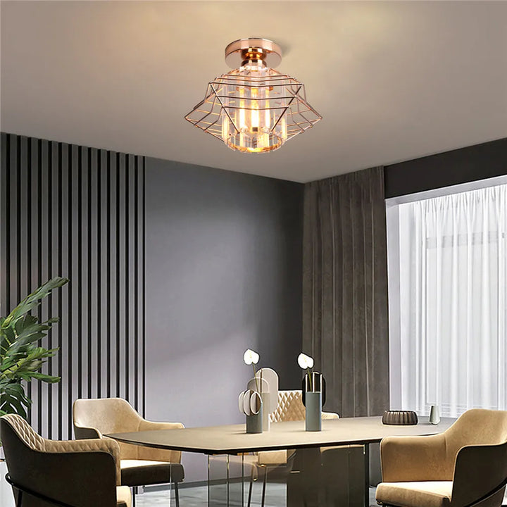 Moderne Krystall Taklampe – Elegant Nordisk Taklampe for Stue og Gang | Skanto