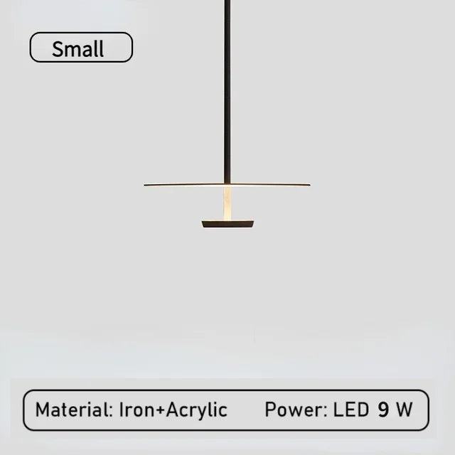 Moderne elegante LED-ring pendellampe „ElegantArc“ – minimalistisk design for stue og spisestue