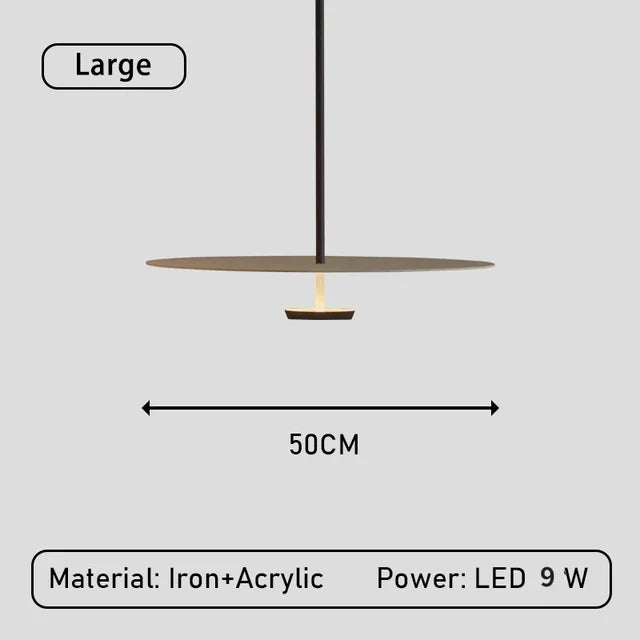 Moderne elegante LED-ring pendellampe „ElegantArc“ – minimalistisk design for stue og spisestue
