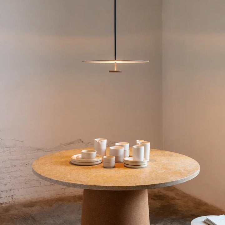 Moderne ElegantArc LED Ring Pendellampe - Minimalistisk Design for Stue & Spisestue | Skanto