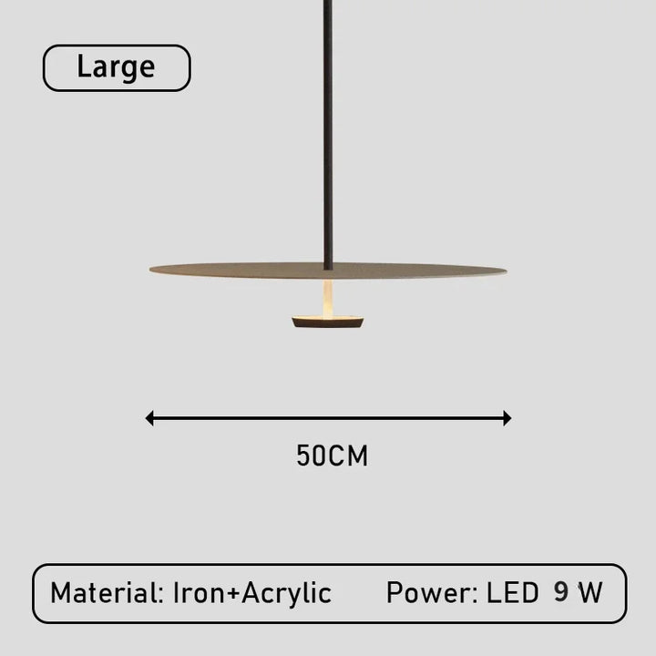 Moderne elegante LED-ring pendellampe „ElegantArc“ – minimalistisk design for stue og spisestue