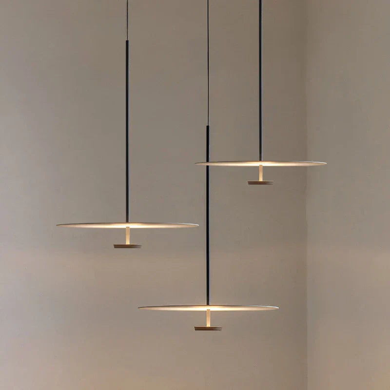 Moderne elegante LED-ring pendellampe „ElegantArc“ – minimalistisk design for stue og spisestue