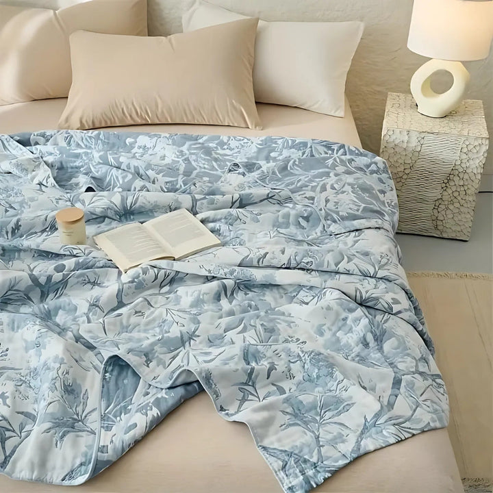 Skanto | Mirel All-Season Cotton Floral Blanket