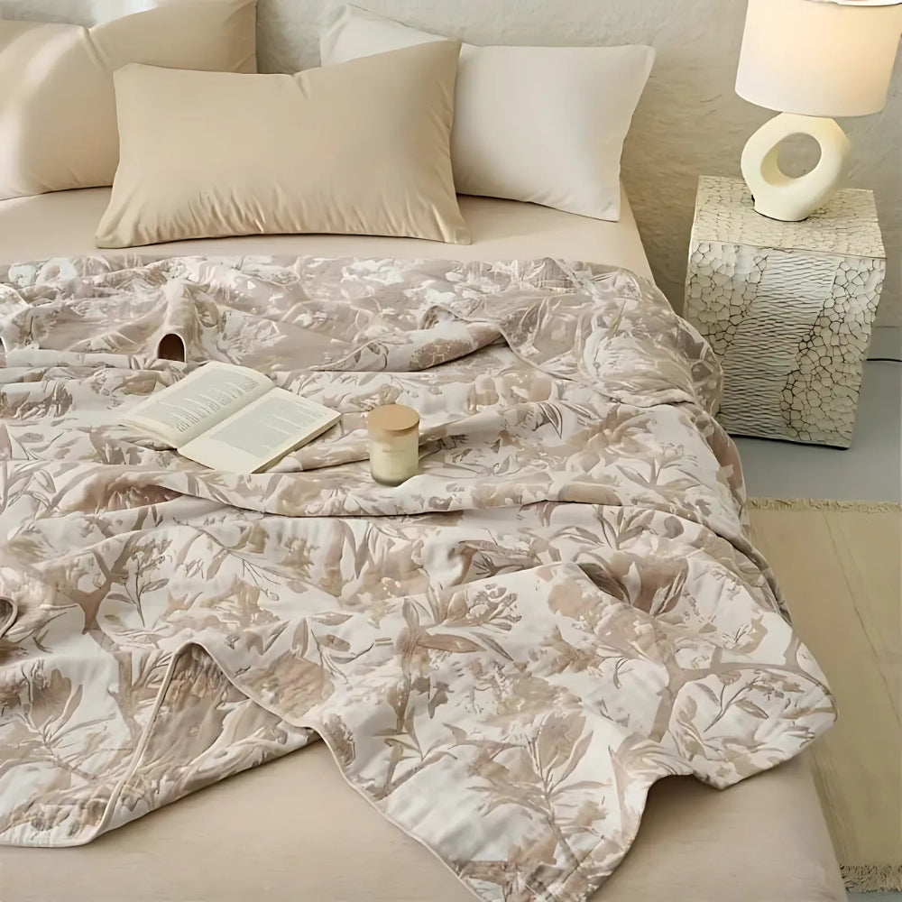 Skanto | Mirel All-Season Cotton Floral Blanket