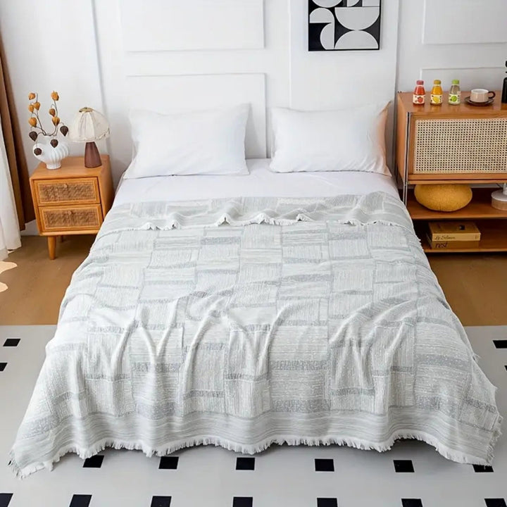 Skanto | Blandet Tone Geometrisk Bomullsteppe