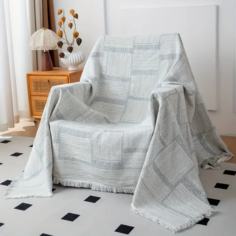 Skanto | Blandet Tone Geometrisk Bomullsteppe