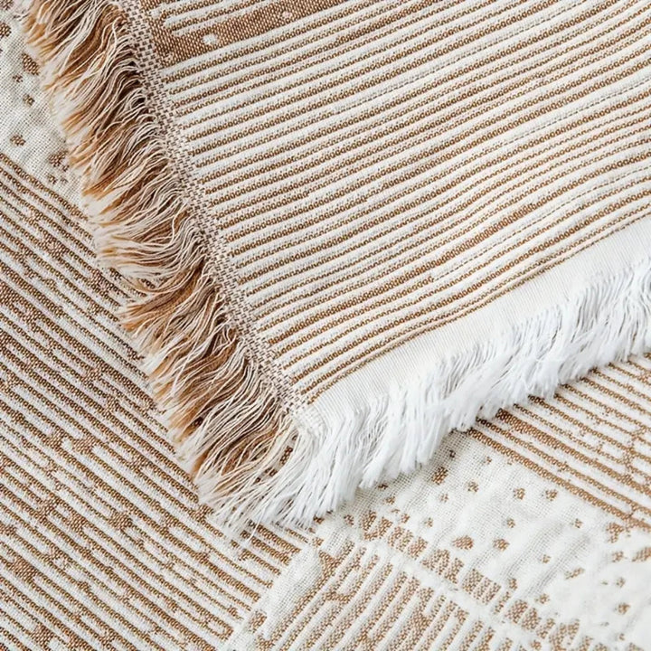 Skanto | Blandet Tone Geometrisk Bomullsteppe