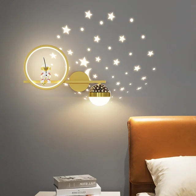Stilig Barnerom Vegglampe | Beroligende LED-belysning for Barnerommet | Sikker & Barnevennlig Veggdekorasjon | Skanto