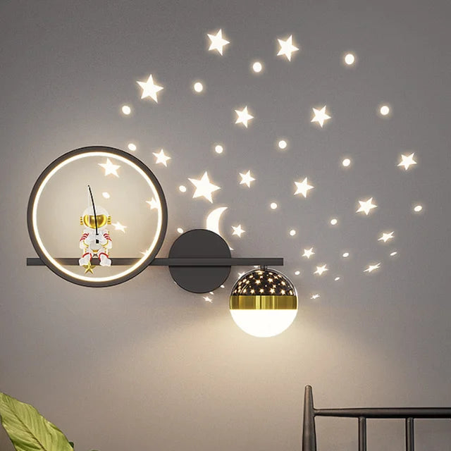 Stilig Barnerom Vegglampe | Beroligende LED-belysning for Barnerommet | Sikker & Barnevennlig Veggdekorasjon | Skanto