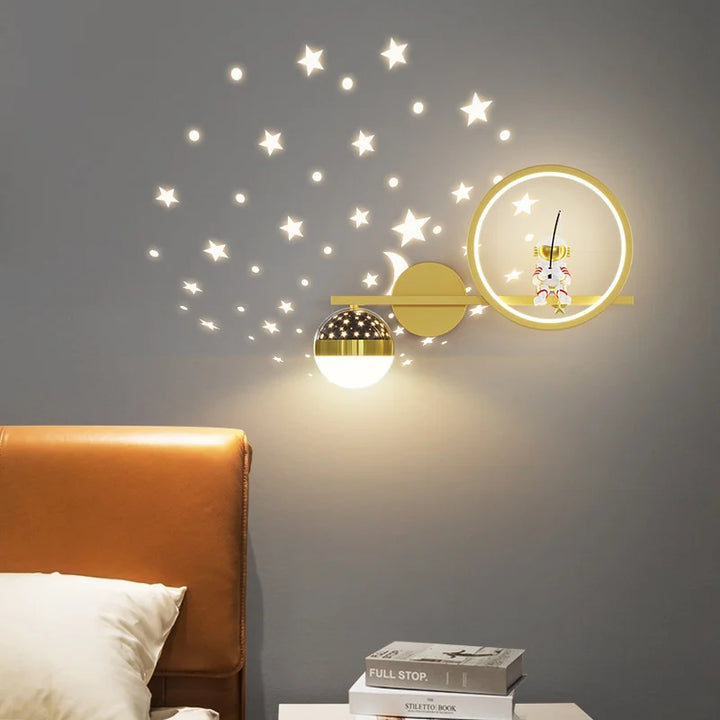 Stilig Barnerom Vegglampe | Beroligende LED-belysning for Barnerommet | Sikker & Barnevennlig Veggdekorasjon | Skanto
