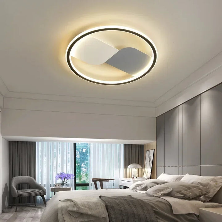 Moderne LED taklampe med rundt design – Dimmbar for soverom og stue | Skanto
