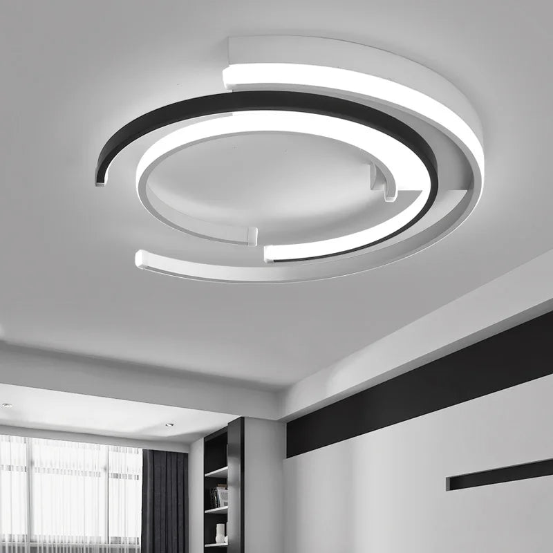 LEDFlex Taklampe – Moderne Rund LED Belysning for Stue og Soverom | Skanto