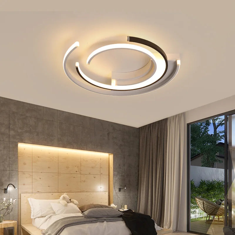 LEDFlex Taklampe – Moderne Rund LED Belysning for Stue og Soverom | Skanto