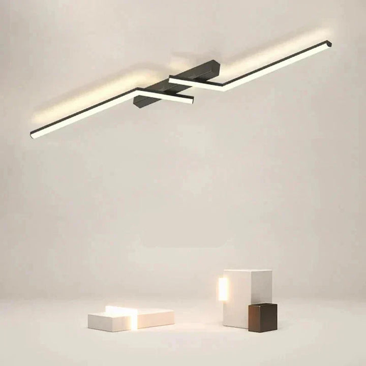 Skanto | Moderne Flush-Mounted LED Linje Taklampe – Minimalistisk & Energisparende