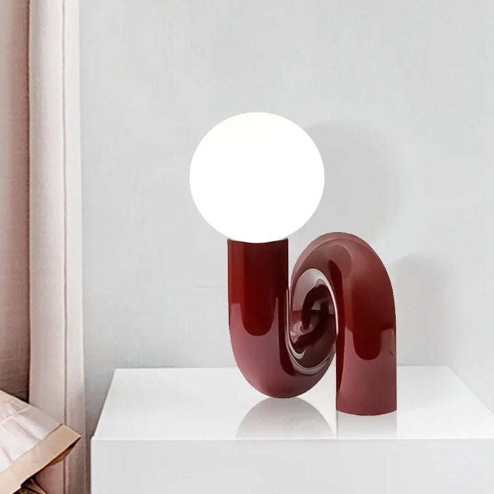 GlassSphere - Moderne glassfakkelampe | LED bordlampe for en moderne atmosfære | Skanto