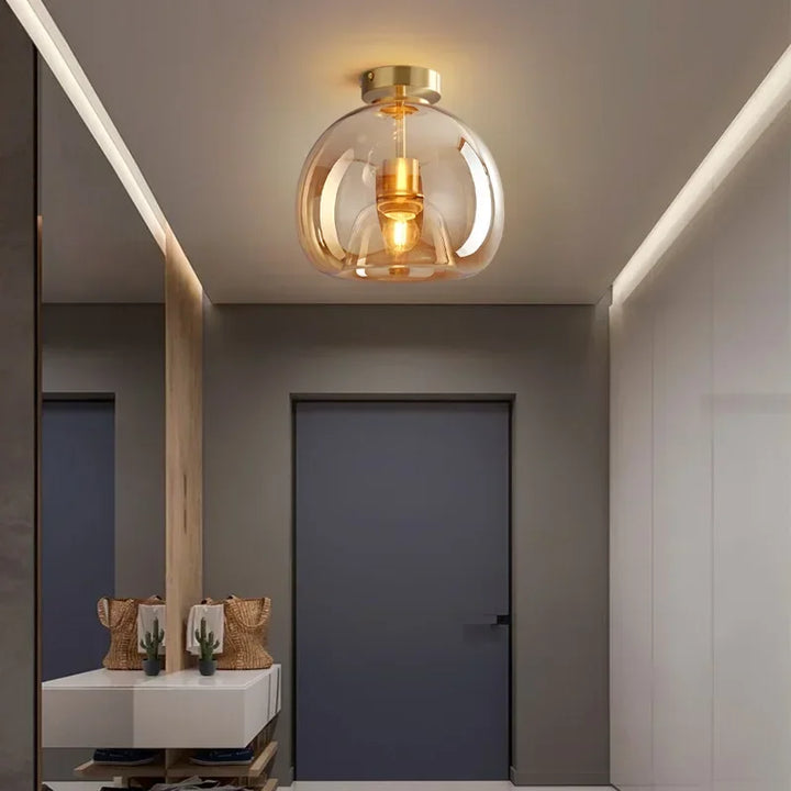 PureLicht - Minimalistisk glass taklampe for soverom og stue