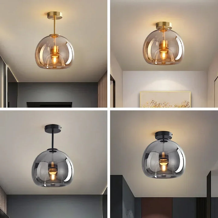 PureLicht - Minimalistisk glass taklampe for soverom og stue