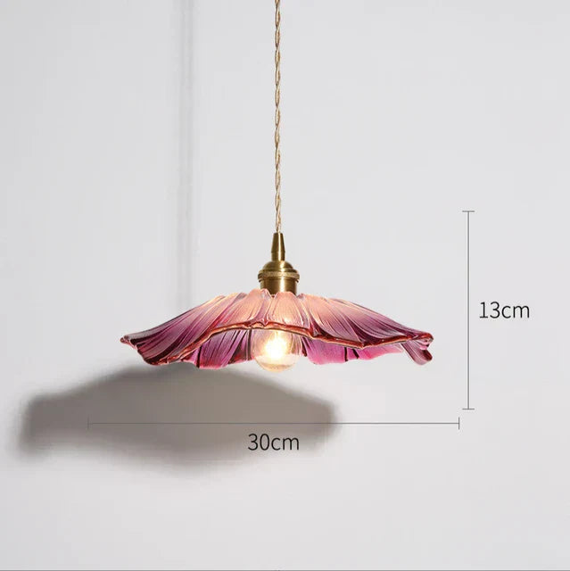 FloraGlimmer – Moderne, blomsterformet pendellampe | Glassdesign | LED-belysning for stue og spisestue