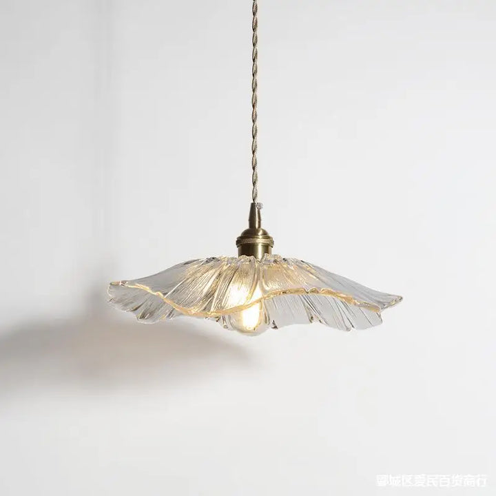 FloraGlimmer – Moderne, blomsterformet pendellampe | Glassdesign | LED-belysning for stue og spisestue