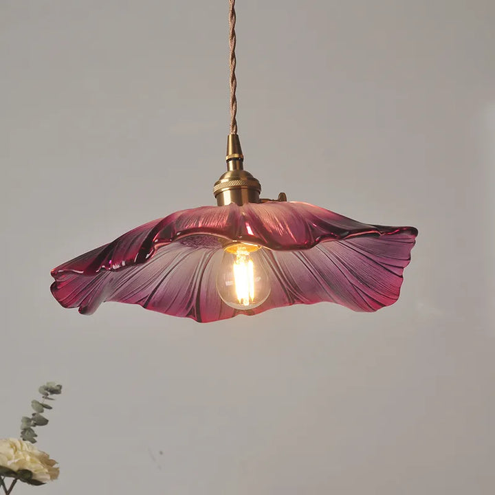 Skanto | FloraShine Light - Elegant Blomster Glass Pendelampe