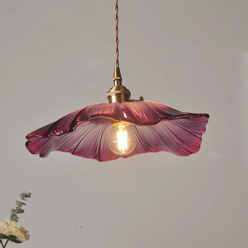 Skanto | FloraShine Light - Elegant Blomster Glass Pendelampe