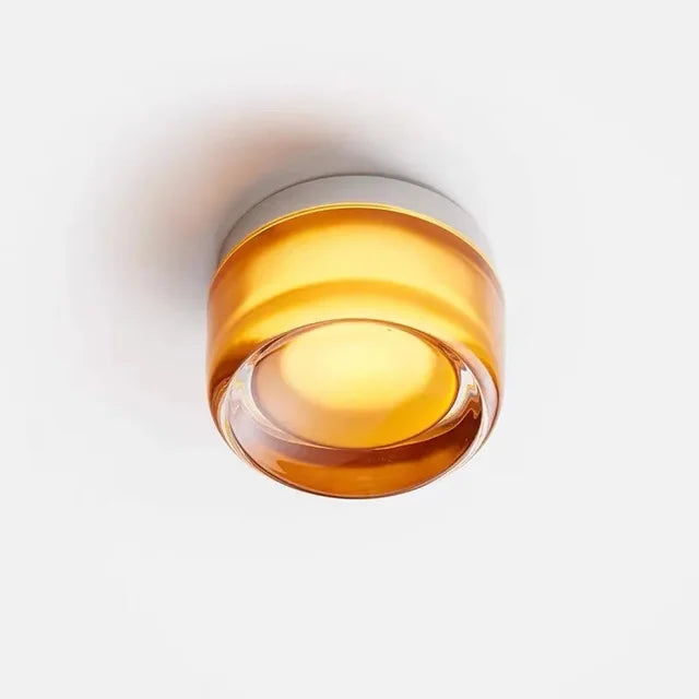 Moderne Rund LED Vegglampe laget av Glass – Vegglampe for Stue, Gang, Soverom og Bad | Skanto