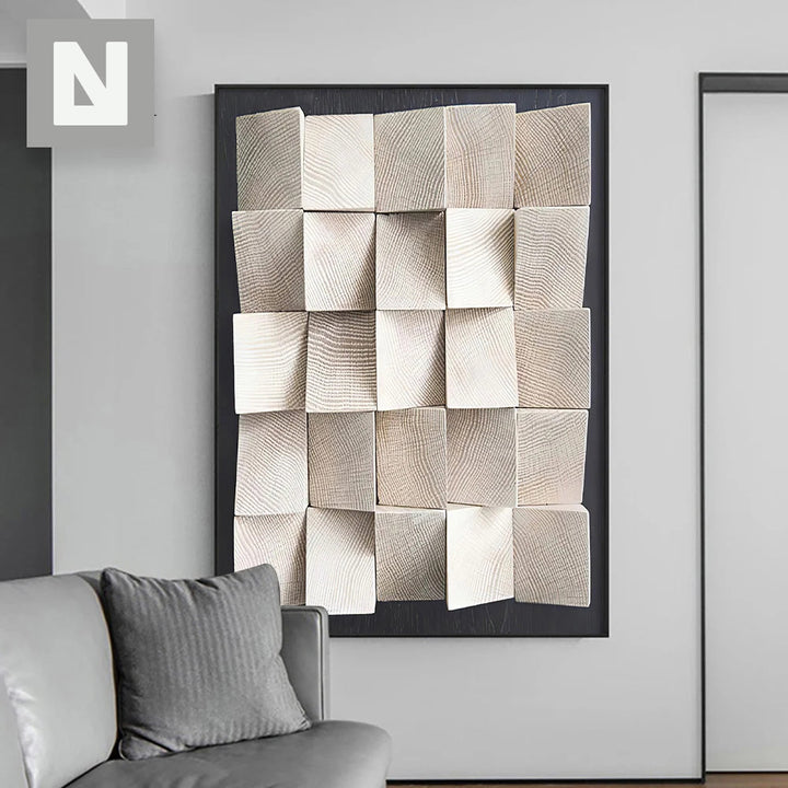Modern Aesthetics Abstract 3D Effect Wall Art Fine Art Canvas Prints Pictures for Living Room Bedroom Modern Interior Decor | Skanto