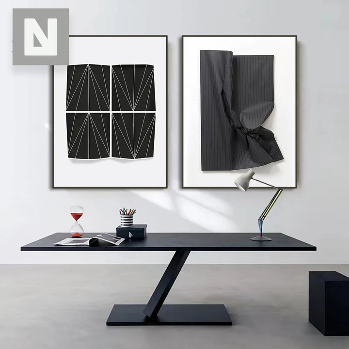Modern Aesthetics Abstract 3D Effect Wall Art Fine Art Canvas Prints Pictures for Living Room Bedroom Modern Interior Decor | Skanto