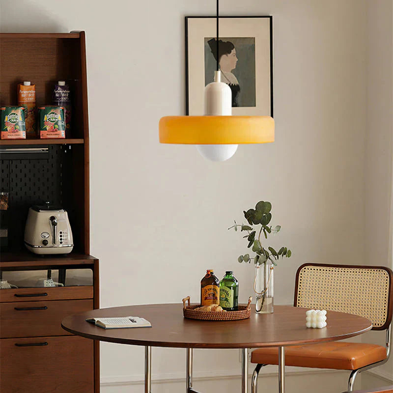 Skandinavisk pendellampe for stue og spisestue – Minimalistisk design med justerbar høyde – Glass