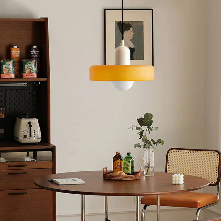 Skandinavisk pendellampe for stue og spisestue – Minimalistisk design med justerbar høyde – Glass