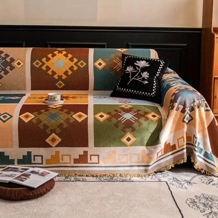 Skanto | Moderne Geometrisk Tribal Sofaputetrekk
