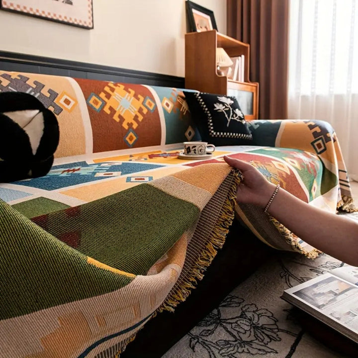 Skanto | Moderne Geometrisk Tribal Sofaputetrekk