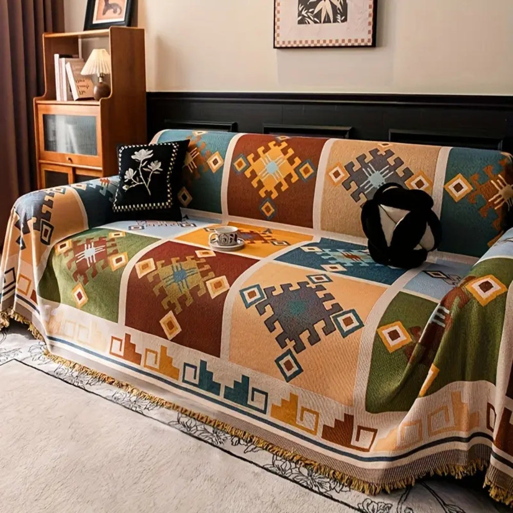 Skanto | Moderne Geometrisk Tribal Sofaputetrekk