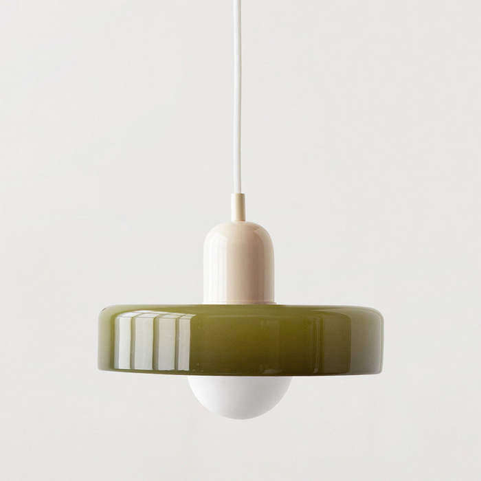 Bauhaus Fargerik Glass Pendelampe - Moderne Designlampe for Stue og Spisestue | Skanto