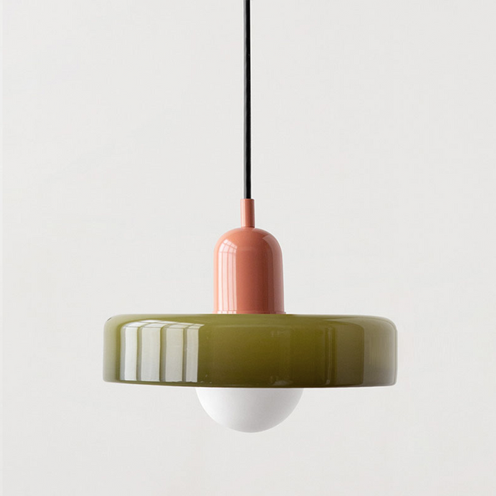 Bauhaus Fargerik Glass Pendelampe - Moderne Designlampe for Stue og Spisestue | Skanto