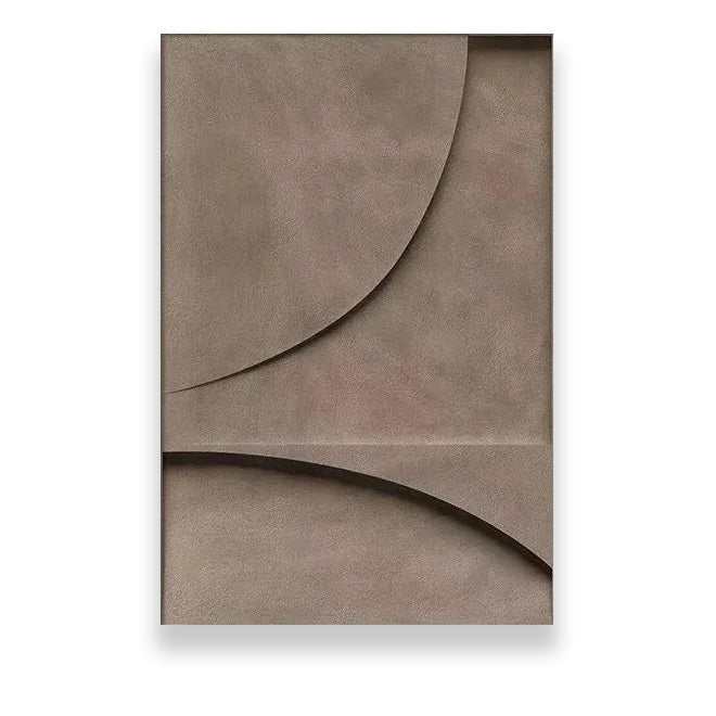 Modern Minimalist Flat Geometric Lines Wall Art Fine Art Canvas Prints Retro Brown Abstract Pictures for Living Room Modern Interior Decor | Skanto