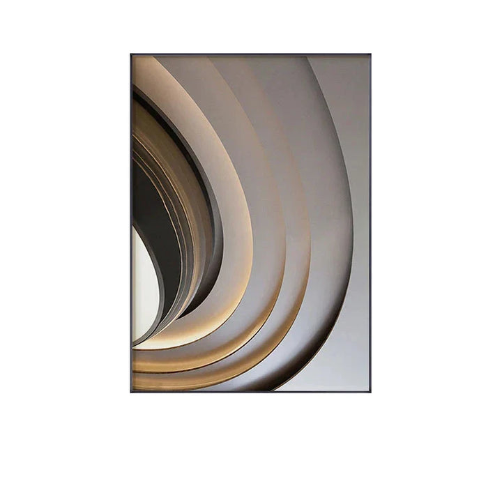 Moderne abstrakt arkitektonisk estetikk vegkunst Fine Art lerrettrykk Minimalistiske futuristiske bilder for moderne loftleilighet stuedekorasjon | Skanto