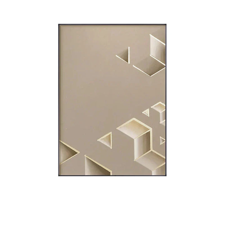 Moderne abstrakt arkitektonisk estetikk vegkunst Fine Art lerrettrykk Minimalistiske futuristiske bilder for moderne loftleilighet stuedekorasjon | Skanto