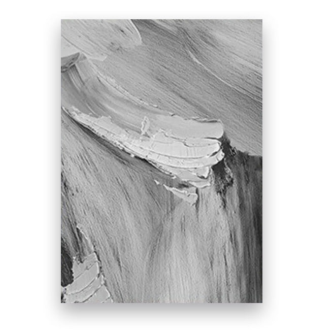 Moderne abstrakte svart-hvitt minimalistisk veggkunst fine art lerretsutskrifter teksturell design bilder for moderne loftleiligheter hjemmekontor dekor | Skanto