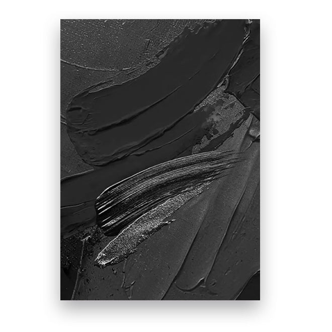 Moderne abstrakte svart-hvitt minimalistisk veggkunst fine art lerretsutskrifter teksturell design bilder for moderne loftleiligheter hjemmekontor dekor | Skanto