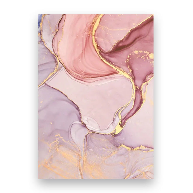 Moderne abstrakte botaniske florale blå gull jade-marmor trykk veggkunst Fine Art lerretstrykk bilder for stue soverom dekorasjon | Skanto