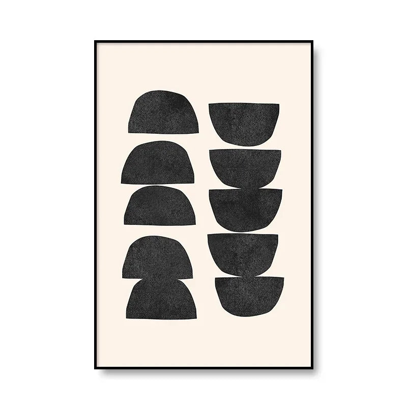 Moderne abstrakte minimalistische feminine kroppskunst linjekunst veggkunst Fine Art lerrettrykk svart hvitt plakatbilder for moderne interiør | Skanto