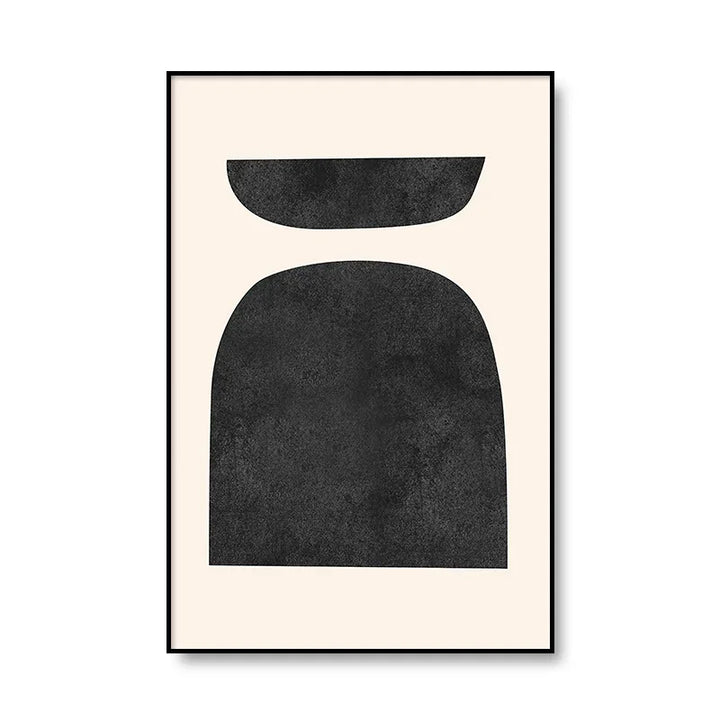Moderne abstrakte minimalistische feminine kroppskunst linjekunst veggkunst Fine Art lerrettrykk svart hvitt plakatbilder for moderne interiør | Skanto