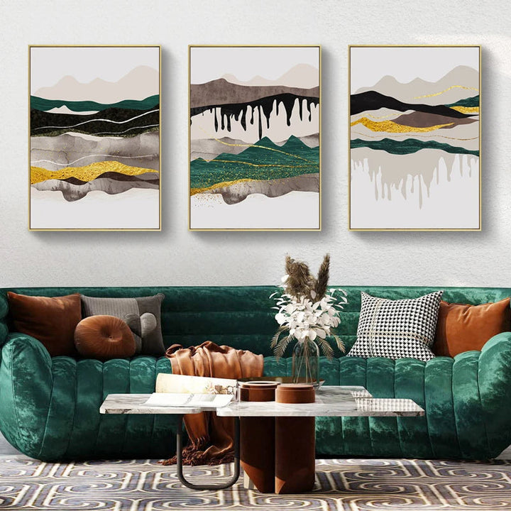 Abstract Mountain Landscape Wall Art Fine Art Canvas Prints Pictures For Modern Apartment Living Room Bedroom Hotel Room Art Decor | Skanto